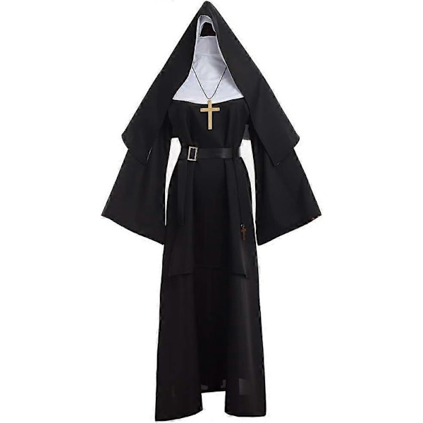 Nunnedräkt Nunnekläder för Halloween Cosplay