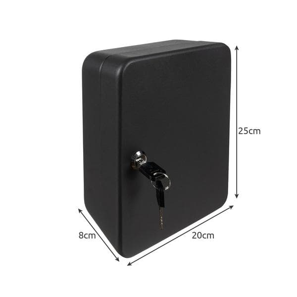 Key Box, 48 Key Hooks Wall Mounted Key Cabinet, Car Key Holder, Lockable Key Storage Box