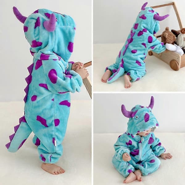 Tecknad Djurform Pyjamas Unik Form Lös Långärmad Nattlinne För Sovrum 73cm Rabbits