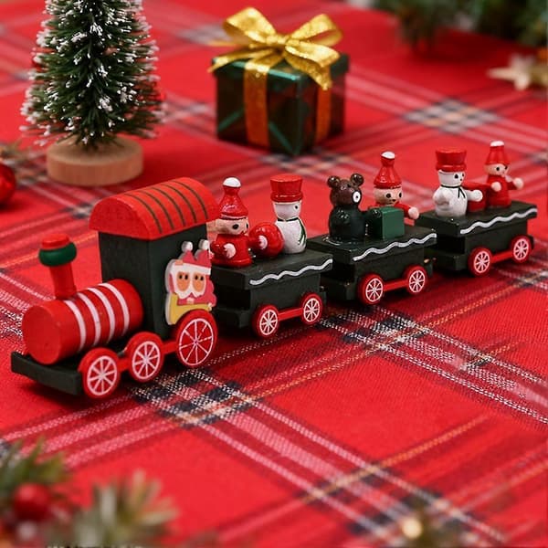 Mini togsæt til julefrokost jule H tog OT ornamenter P7J6 white 1set
