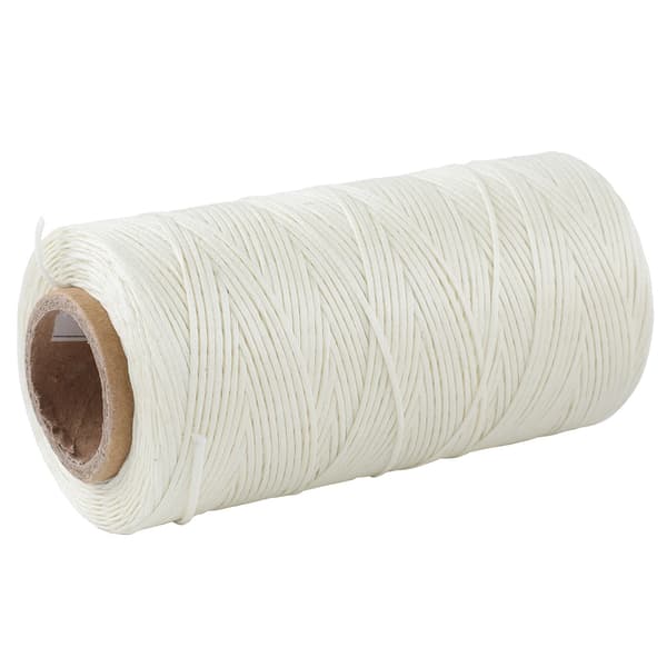 Håndsydd flat vokset tråd sytråd for håndsøm (beige)