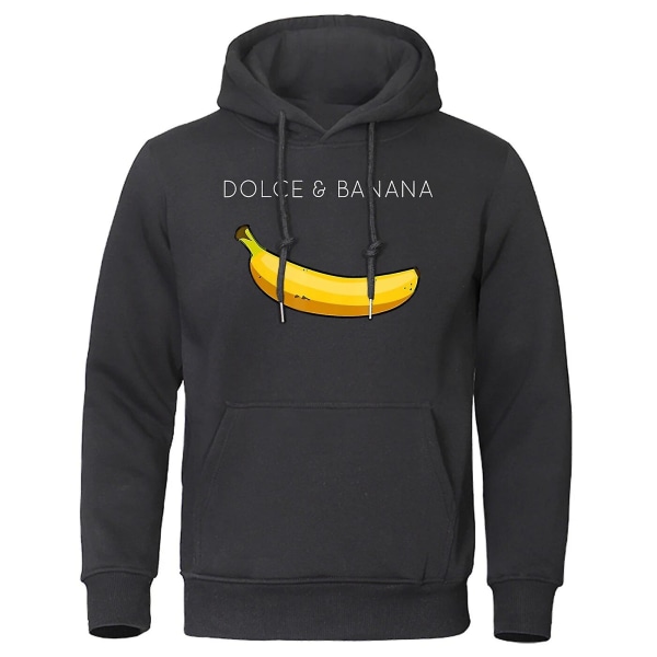 Dolce & printed män bomullshuvtröja Lös casual Mode varm fleecehuvtröja Personlighet Street Hip Hop Sweatshirt 5 L