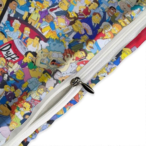 x256 The Simpsons 3-delt sengesett Varmt og komfortabelt mykt dynetrekk sengesett med 1 dynetrekk og 2 putetrekk for soverom b256 135x200cm 53x78in