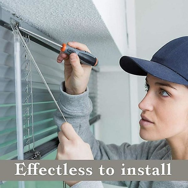 4 stk. Blind Wand Tilt Control Wand Tilter for 1 tommers Mini Blind Head Rail Blind Tilt Mekanisme Erstatning med D-formet Gear Tilt Mekanisme Hook C