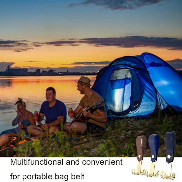 Metall Camping Krokar Utomhus Heavy Duty Hanger Dubbel Huvud Tält Rep Tillbehör, Camping Hanger 3 st Flerfärgad