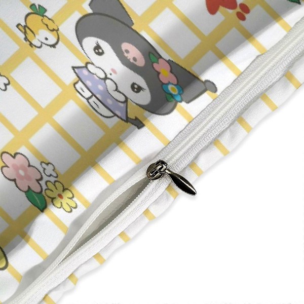 v1193 Sanrio Quilt Set Tjockt Mjukt 3-delars Sängklädesset Året Runt Täcke med 2 Örngott för Vuxna Kvinnor Flickor Tonåringar Hem Rum Inredning io1193 135x200cm 53x78in