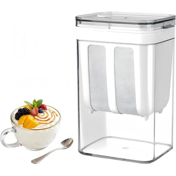 1100 ml kapacitet yoghurt si/separator til græske yoghurtmaskiner, bruges til valle separation.