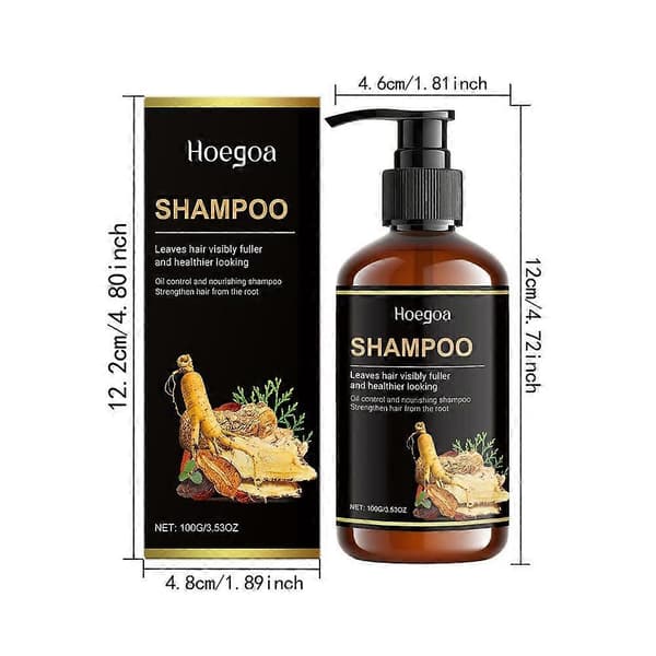 100 ml schampo mot håravfall - Gör håret synbart fylligare, stärker rötterna bäst Black 100ml