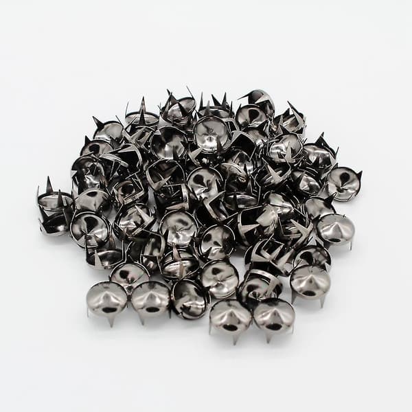 200 st 12 mm metallkoniska nitar klor spikar för väskor kläder hattar