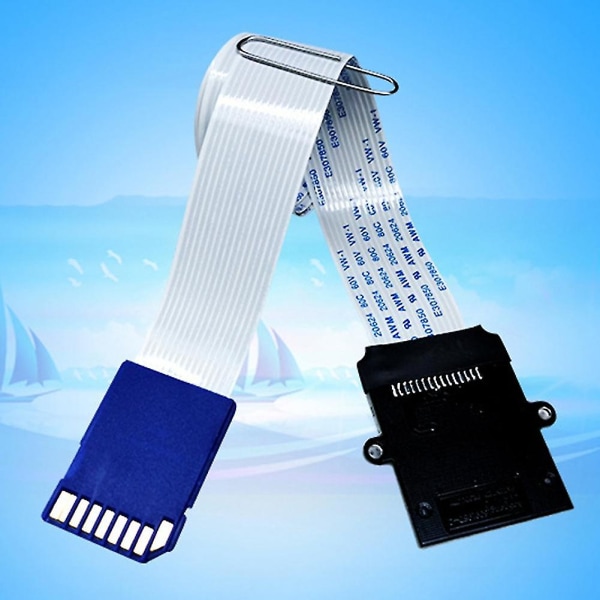 Sd till SD-kort förlängningskabelkort Läsadapter Flexibel förlängare -sd till SD/sdhc/sdxc minneskort E-dt