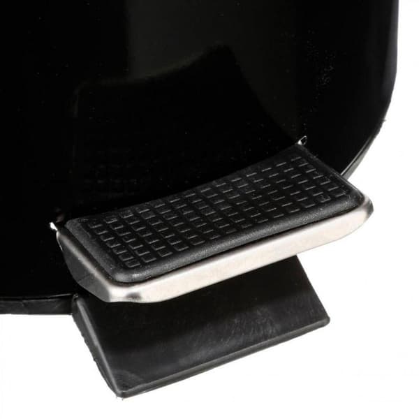 Pedalspand i sort metal - 3 L sort black 609