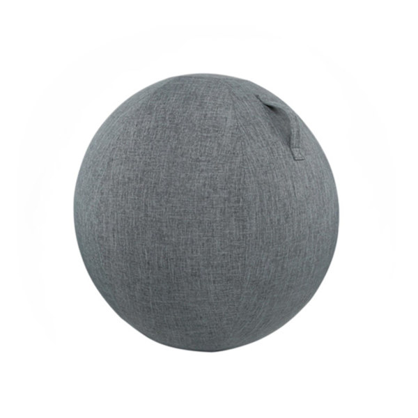 Dammsäker halkfri träningsboll i bomull och linne, praktisk fint stickad yogabollskydd för hemmet Navy Blue