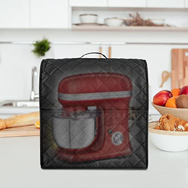 Støvdeksel for KitchenAid mikser, passer til alle modeller med hode- og bolleløft black