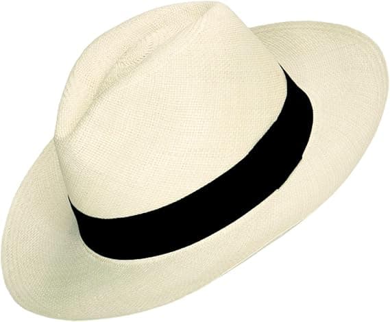 Original Panama Hat til mænd og kvinder Fedora Strå Sommer Strand Solhat Beskyttelse UV UPF50+