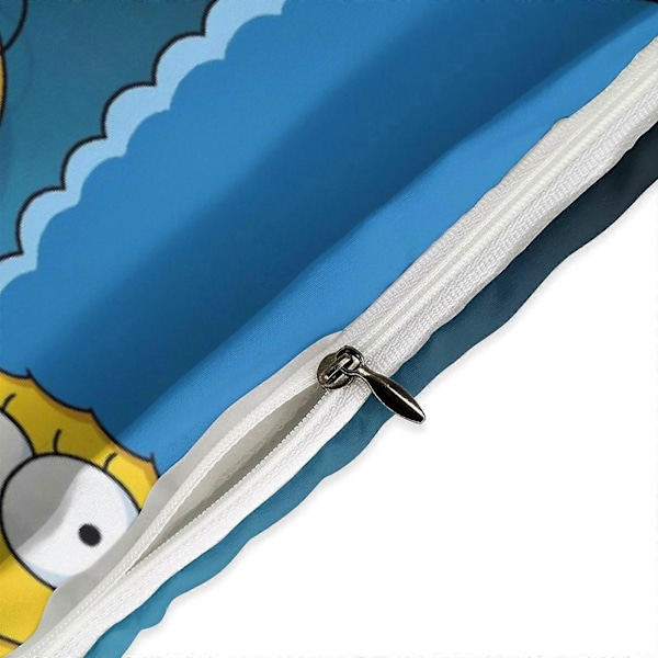 x404 The Simpsons 3-delt sengetøjssæt Varmt og behageligt blødt dynebetræk sengetøjssæt med 1 dynebetræk og 2 pudebetræk til soveværelse b404 200x200cm 78x78in