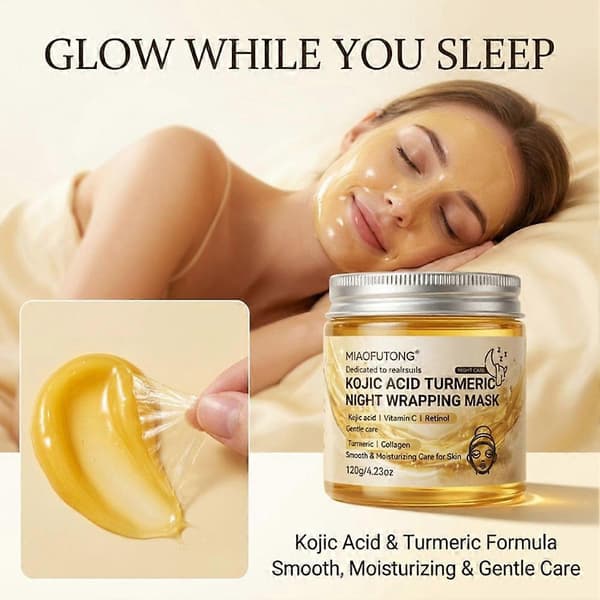 Kojic Acid Gurkmeja Nattmask-120g