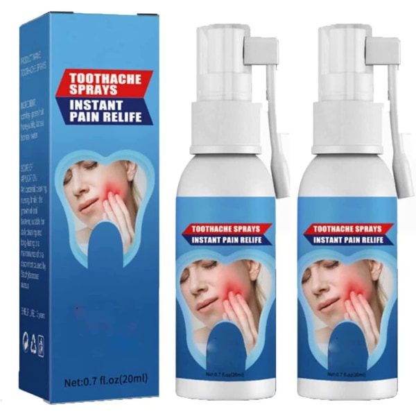 Remedies Teeth & Gums Spray, Instant Teeth Treatment Relief Tandvärksprayer, Tandvärk Reparation Gingival vävnad 2pcs