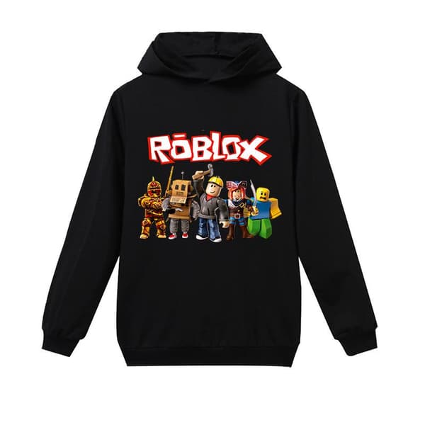 Roblox Huvtröja för Barn Ytterkläder Pullover Sweatshirt svart black 150cm