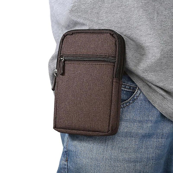 Ny Canvas Bæltetaske Mænd Udendørs Rejse Pas Kort Organiser Pung Fanny Pack Kvinder Med Låsekrog Casual Telefon Talje Taske Fanny Packs rose