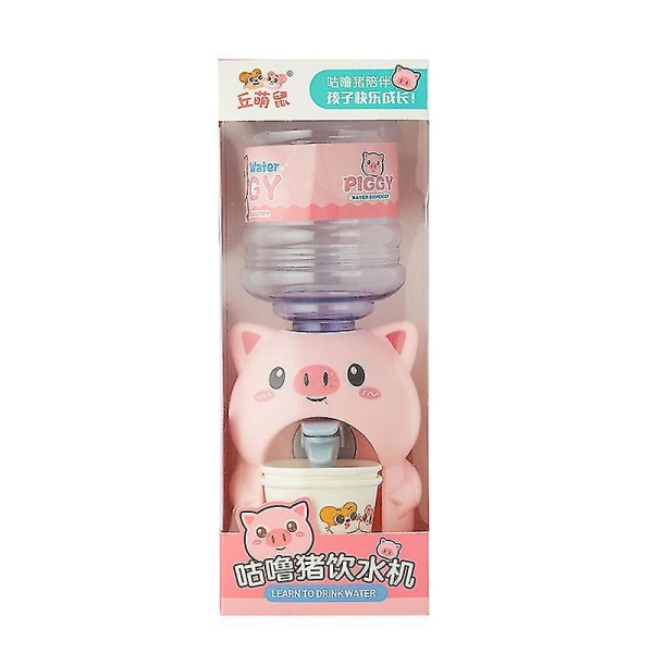 Mini vattendispenser Pedagogisk vattendispenser för barn leksak pig