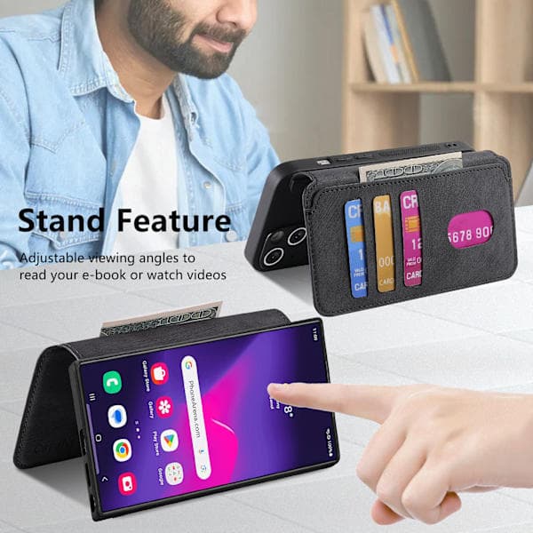 Innovative Magnetic Magsafe Case with Two-Piece Separable Structure, Compatible with Samsung Galaxy Series (Blue) Samsung S21