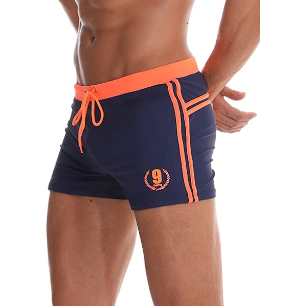 Herre Svømmebukser Shorts Sport Boxer Badetøj Boxers Underbukser Snøre Sommer Strand Board Shorts Elastisk Badetøjsbunde XXL Orange