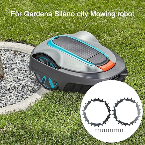 TLWG-01 2 kpl / setti 212 mm nurmikonleikkurin pyörän piikit Gardena Sileno Citylle, 304 ruostumattomasta teräksestä valmistettu piikki