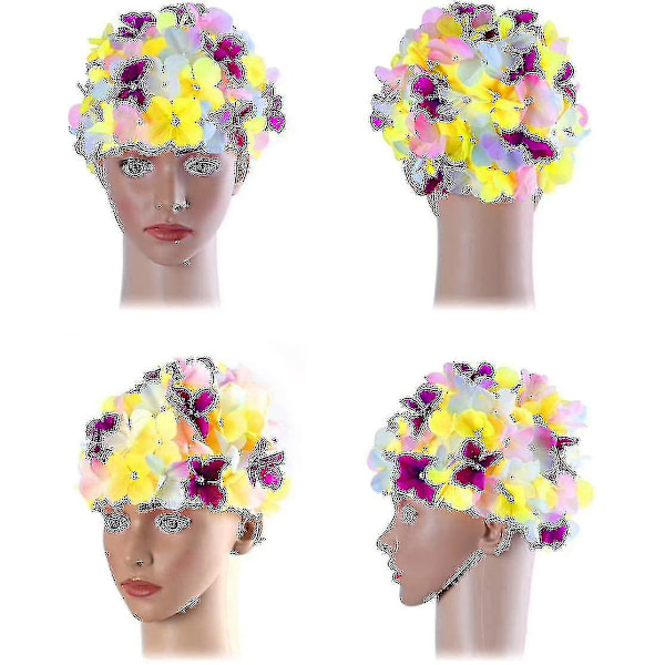 Mote Svømmehette Kronblader Mote Svømmehette Retro Kronblader Retro Svømmehette Blomster Svømmehette
