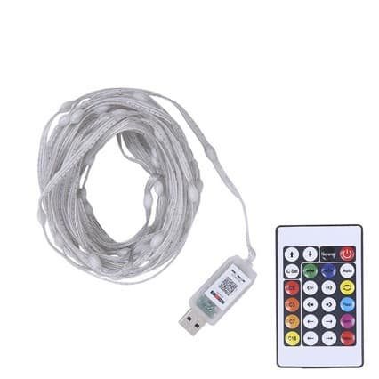Julbelysning, 20 meter RGB - Cluster RGB - Cluster 500 LED