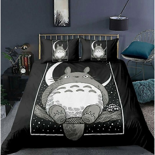 v4952 Lakanat 3kpl Vuodevaatesetti TOTORO Sarjakuvat Peittopussi SK Lakanat IU4952 135x200cm 53x78in