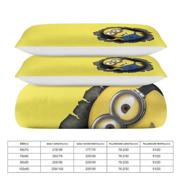 x495 Itse Ilkimys 3-osainen vuodevaatesetti Lämmin ja mukava pehmeä pussilakanasetti, jossa 1 pussilakana ja 2 tyynyliinaa makuuhuoneeseen b495 135x200cm 53x78in