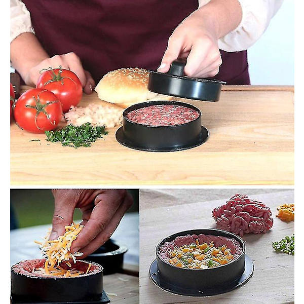Fylld hamburgare press, 3 i 1 Non Stick