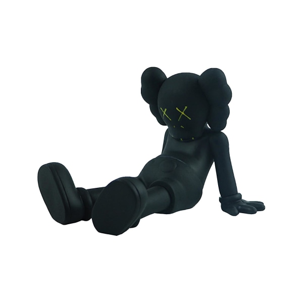 Kaws-personlighedsmodel til at dække ansigtet - Legetøjsgave - Kreativ og holdbar actionfigur Black KAWS