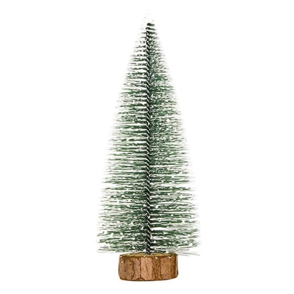 Joulukoriste Realistisen näköinen puinen pohja Haalistumaton eloisa väri 5 tyyliä erittäin simulaatio keinotekoinen mini joulukuusi kodin tarvikkeet C
