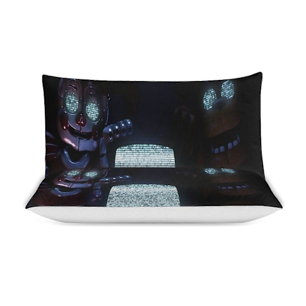 v1339 Five Nightat Freddy Dynesett Tykk Myk 3 Deler Sengetøy Sett Helårs Dynetrekk med 2 Putetrekk for Voksne Kvinner Jenter Tenåringer Hjem Rom 200x200cm 78x78in