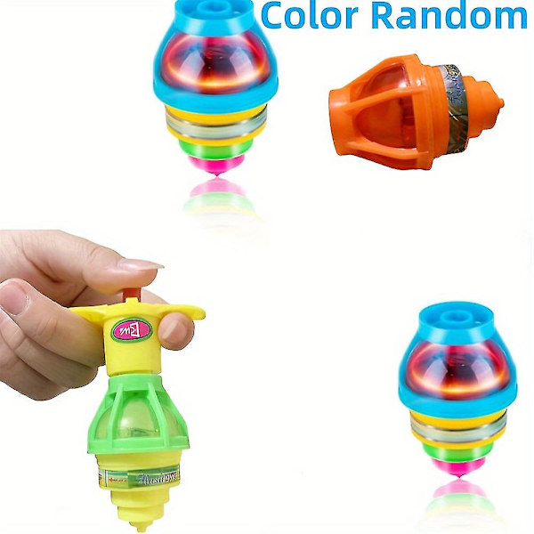 4-pack Gyro Light Up Spinner Tops - Snurrande lysande leksakspartygåva för pojkar och flickor - Födelsedagspresent till barn och roliga strumppresent