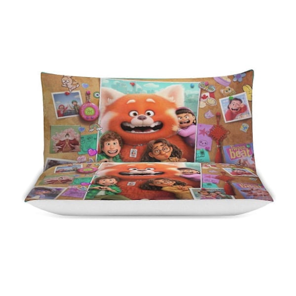 x211 Röd 3-delars sängklädesset Varmt och bekvämt mjukt påslakan sängset med 1 påslakan och 2 örngott för sovrum b211 240x260cm 94x102in