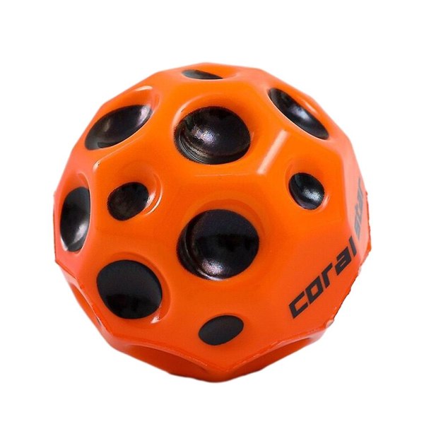 Extrem hög studsande boll Space Ball Hoppa boll Barn Sport Inomhus Utomhus Kasta Fångst Leka Moon Balls Orange