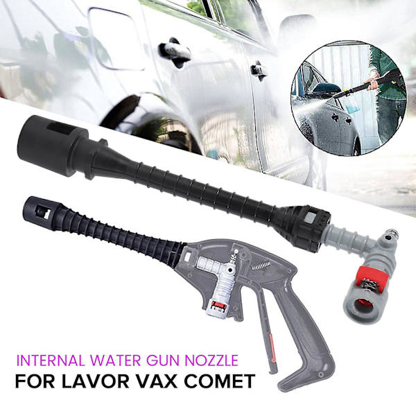 Vattenmunstycke för biltvätt till Lavor Vax Comet högtryckstvätt spole hem biltvätt trädgård rengöring tvätt T black  gray