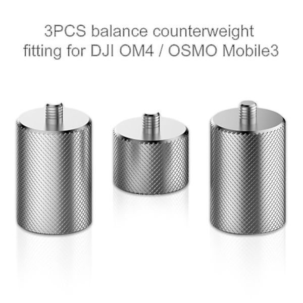 Modvægt Kompatibel Med Dji Osmo Mobile 3 Om 4 3stk Metal Modvægt 50g Håndholdt Gimbal Stabilisator Anvendt Balance Anamorfisk Linse Til Sma-