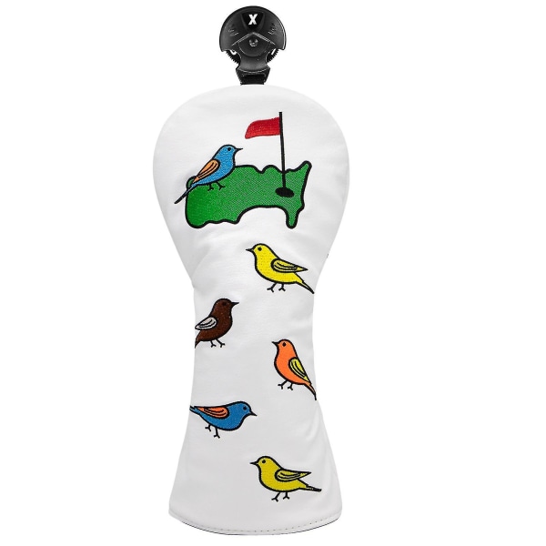 Putteröverdrag Lång Hals Söt Fågelmönster Slitstark Mjuk Textur Utbytbart Nummer Tag Enkel Identifiering Rivtålig Broderi Nummer Golf M