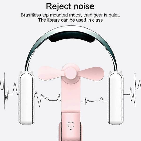 Håndholdt Mini Bærbar Sammenfoldelig Ventilator til Studenterkollegie Lille Ventilator pink