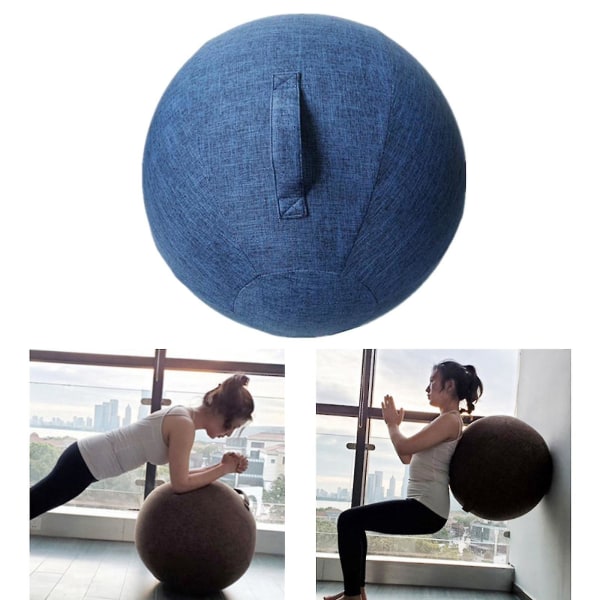 Otwoo Sittsäckstol Överdrag Yogabollar Wrap Skyddsfodral Skydd Mörkblå