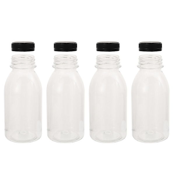 10 stk. 300 ml saftbeholderflasker mælkeflasker gennemsigtige drikkeflasker
