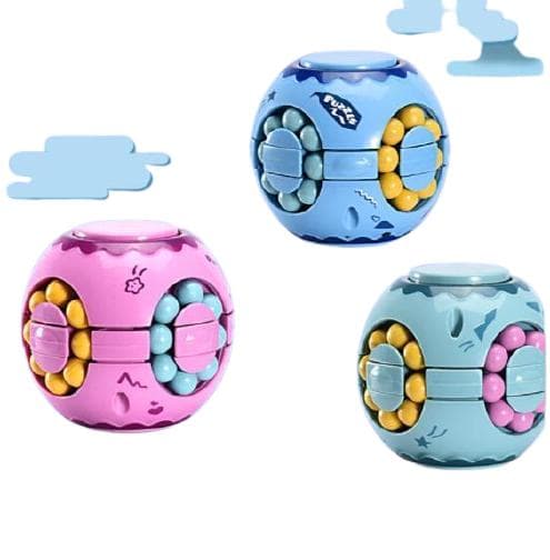 Fidget-lelu palapallokuutio Pop It Cube 3kpl Fäger Ljusblå