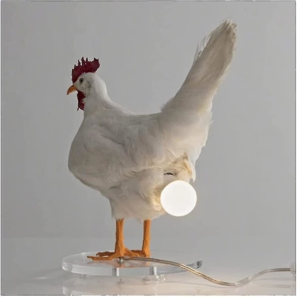 3d Kyllingeæg Lampe Hane Bordlampe