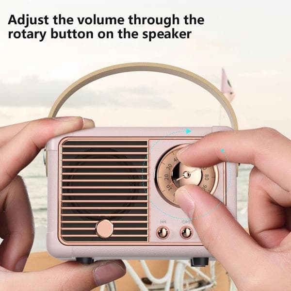 Retro Bluetooth Speaker, Portable Wireless Speaker, Classic Retro FM Radio, High Volume, Bluetooth 5.0 Wireless Connection.