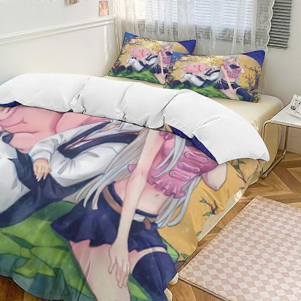 x413 The Seven Deadly Sins 3-delat Sängklädesset Varmt Och Bekvämt Mjukt Påslakan Sängset med 1 Påslakan Och 2 Örngott för Sovrum b413 135x200cm 53x78in