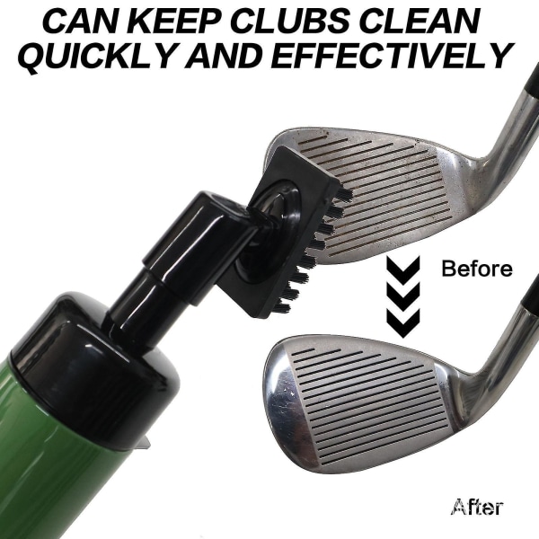 Golf rengjøringsbørste ca. 80g Svart golf rengjøringsbørste grønn for fjerning av smuss Green