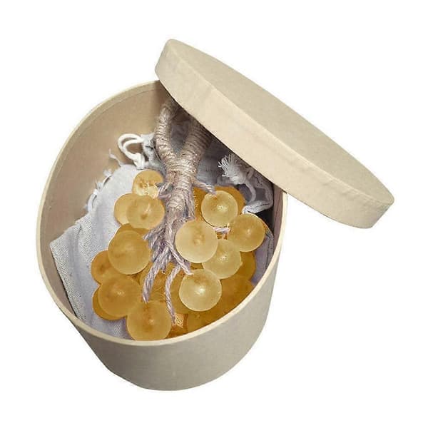 Kristallklar druvtvål, söt simuleringsdruvtvål, badrumsdekor och present yellow with box 1pcs